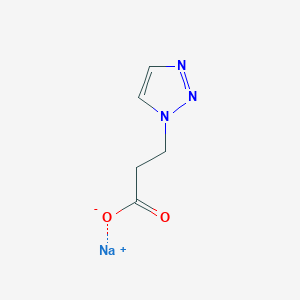 molecular formula C5H6N3NaO2 B1463058 sodium 3-(1H-1,2,3-triazol-1-yl)propanoate CAS No. 1181458-20-7