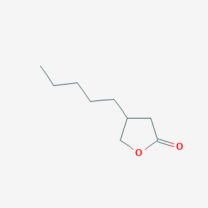molecular formula C9H16O2 B14630590 4-Pentyloxolan-2-one CAS No. 55881-98-6