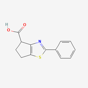 2-phenyl-4H,5H,6H-cyclopenta[d][1,3]thiazole-4-carboxylic acid