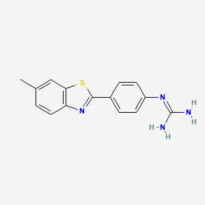 N-[4-(6-methyl-1,3-benzothiazol-2-yl)phenyl]guanidine