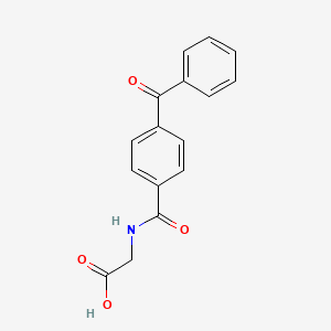 molecular formula C16H13NO4 B14630683 N-(4-Benzoylbenzoyl)glycine CAS No. 53053-10-4