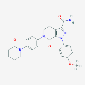 molecular formula C25H25N5O4 B146307 Apixaban-d3 CAS No. 1131996-12-7