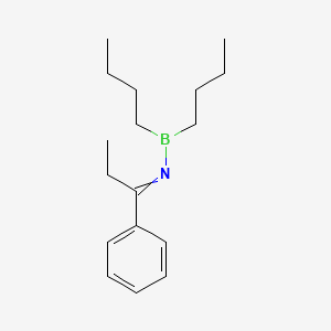 molecular formula C17H28BN B14630751 N-(Dibutylboranyl)-1-phenylpropan-1-imine CAS No. 54948-31-1