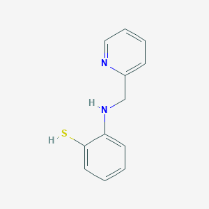 molecular formula C12H12N2S B14630758 Benzenethiol, 2-[(2-pyridinylmethyl)amino]- CAS No. 52797-54-3