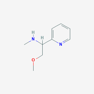 molecular formula C9H14N2O B1463078 (2-Methoxy-1-pyridin-2-ylethyl)methylamine CAS No. 959238-90-5