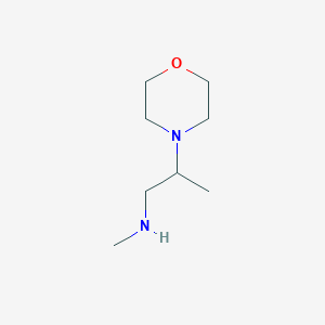 molecular formula C8H18N2O B1463079 N-Methyl-2-morpholin-4-ylpropan-1-amine CAS No. 938459-08-6
