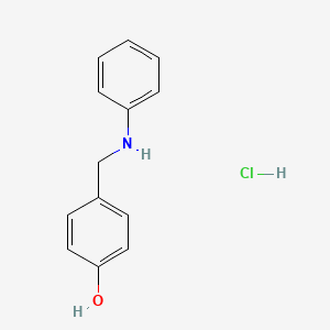 molecular formula C13H14ClNO B1463081 4-[(Phenylamino)methyl]phenol hydrochloride CAS No. 6337-84-4
