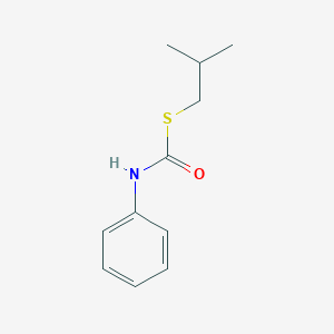molecular formula C11H15NOS B14630816 S-(2-Methylpropyl) phenylcarbamothioate CAS No. 56741-08-3