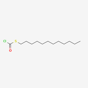 molecular formula C13H25ClOS B14630817 Carbonochloridothioic acid, S-dodecyl ester CAS No. 55512-40-8