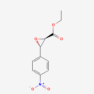 molecular formula C11H11NO5 B14630846 ethyl (2R,3R)-3-(4-nitrophenyl)oxirane-2-carboxylate 
