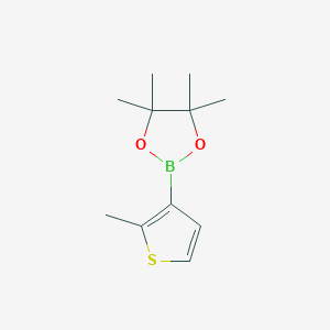 molecular formula C11H17BO2S B1463093 4,4,5,5-Tetramethyl-2-(2-methylthiophen-3-yl)-1,3,2-dioxaborolane CAS No. 910553-12-7