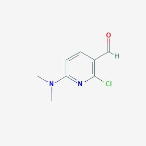 molecular formula C8H9ClN2O B1463099 2-Chloro-6-(dimethylamino)nicotinaldehyde CAS No. 1186405-06-0