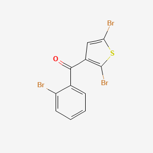 molecular formula C11H5Br3OS B14630991 (2-Bromophenyl)(2,5-dibromothiophen-3-yl)methanone CAS No. 57248-21-2