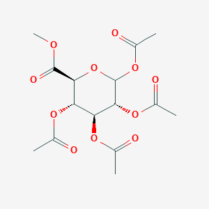 molecular formula C15H20O11 B014631 Methyl 1,2,3,4-tetra-O-acetyl-D-glucopyranuronate CAS No. 3082-96-0
