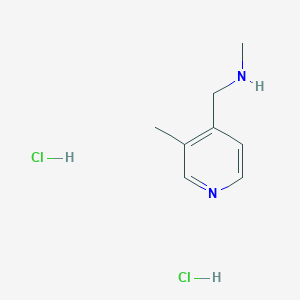 molecular formula C8H13ClN2 B1463100 N-Methyl-1-(3-methyl-4-pyridinyl)methanamine dihydrochloride CAS No. 1172854-22-6