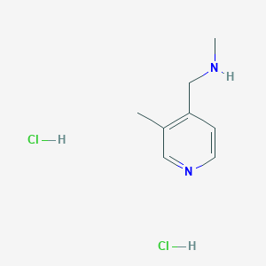 molecular formula C8H14Cl2N2 B1463100 N-Methyl-1-(3-methyl-4-pyridinyl)methanamine dihydrochloride CAS No. 1172854-22-6
