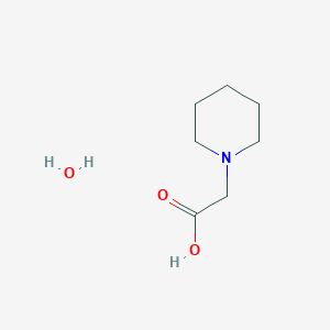molecular formula C7H15NO3 B1463103 2-(Piperidin-1-yl)acetic acid hydrate CAS No. 478920-83-1