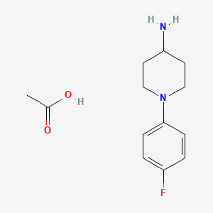molecular formula C13H19FN2O2 B1463104 1-(4-Fluorophenyl)piperidin-4-amine CAS No. 164721-12-4