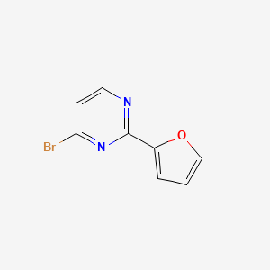 molecular formula C8H5BrN2O B1463107 4-Bromo-2-(furan-2-yl)pyrimidine CAS No. 1086381-91-0