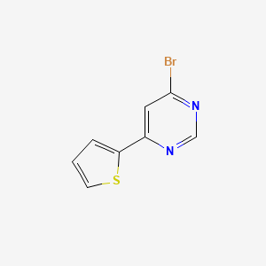 molecular formula C8H5BrN2S B1463108 4-Bromo-6-(thiophen-2-yl)pyrimidine CAS No. 1086382-29-7