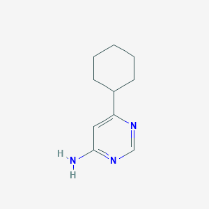 molecular formula C10H15N3 B1463109 6-环己基嘧啶-4-胺 CAS No. 1159819-98-3
