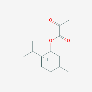 molecular formula C13H22O3 B14631094 5-Methyl-2-(propan-2-yl)cyclohexyl 2-oxopropanoate CAS No. 53651-68-6