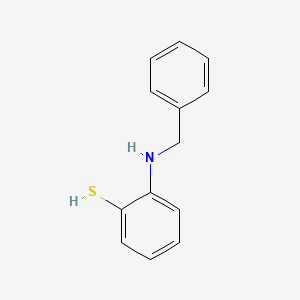 molecular formula C13H13NS B14631164 Benzenethiol, 2-[(phenylmethyl)amino]- CAS No. 52797-55-4