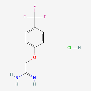molecular formula C9H10ClF3N2O B1463121 2-[4-(Trifluoromethyl)phenoxy]ethanimidamide hydrochloride CAS No. 1186194-48-8
