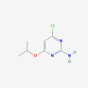 molecular formula C7H10ClN3O B1463123 4-Chloro-6-isopropoxypyrimidin-2-amine CAS No. 89728-45-0