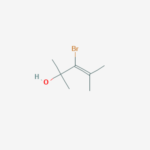 molecular formula C7H13BrO B14631246 3-Bromo-2,4-dimethylpent-3-en-2-ol CAS No. 53422-93-8