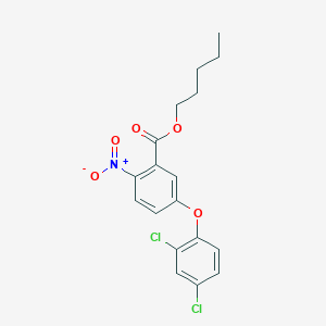 molecular formula C18H17Cl2NO5 B14631268 Pentyl 5-(2,4-dichlorophenoxy)-2-nitrobenzoate CAS No. 57729-00-7