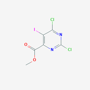 molecular formula C6H3Cl2IN2O2 B1463130 Methyl 2,6-dichloro-5-iodopyrimidine-4-carboxylate CAS No. 1136962-00-9