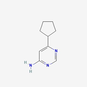 molecular formula C9H13N3 B1463131 6-Cyclopentylpyrimidin-4-amine CAS No. 1159819-92-7