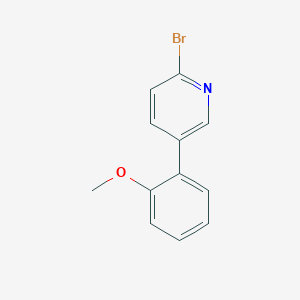 molecular formula C12H10BrNO B1463132 2-Bromo-5-(2-methoxyphenyl)pyridine CAS No. 1142193-77-8