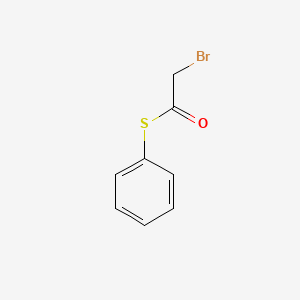 molecular formula C8H7BrOS B14631320 Ethanethioic acid, bromo-, S-phenyl ester CAS No. 56377-57-2