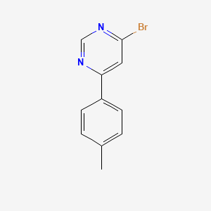 molecular formula C11H9BrN2 B1463138 4-Bromo-6-(p-tolyl)pyrimidine CAS No. 1086382-21-9