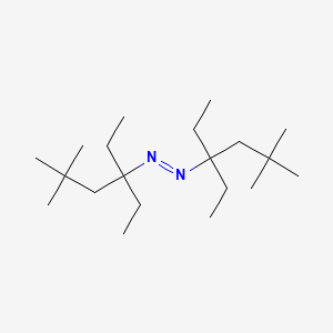 molecular formula C20H42N2 B14631401 (E)-Bis(3-ethyl-5,5-dimethylhexan-3-yl)diazene CAS No. 53867-48-4