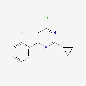 4-Chloro-2-cyclopropyl-6-(o-tolyl)pyrimidine