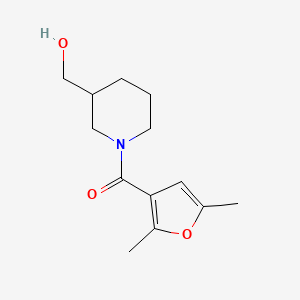 molecular formula C13H19NO3 B1463152 [1-(2,5-Dimethylfuran-3-carbonyl)piperidin-3-yl]methanol CAS No. 1089639-31-5