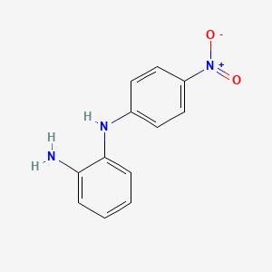 molecular formula C12H11N3O2 B14631535 N~1~-(4-Nitrophenyl)benzene-1,2-diamine CAS No. 56594-79-7