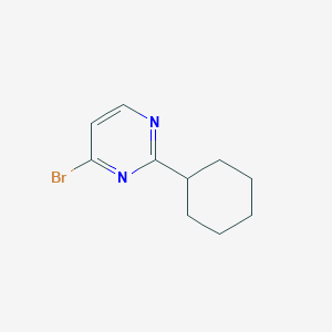 molecular formula C10H13BrN2 B1463155 4-Bromo-2-cyclohexylpyrimidine CAS No. 1086381-89-6