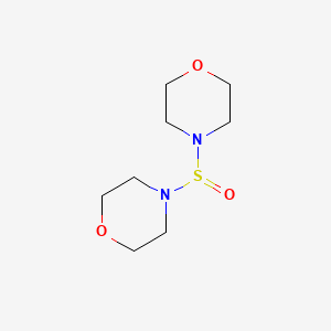 molecular formula C8H16N2O3S B14631555 Morpholine, 4,4'-sulfinylbis- CAS No. 53437-17-5