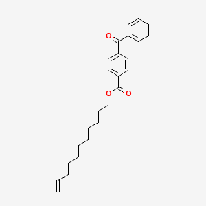molecular formula C25H30O3 B14631584 undec-10-enyl 4-benzoylbenzoate CAS No. 55906-02-0