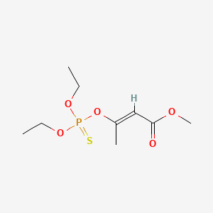 molecular formula C9H17O5PS B14631625 methyl (E)-3-diethoxyphosphinothioyloxybut-2-enoate CAS No. 57113-18-5