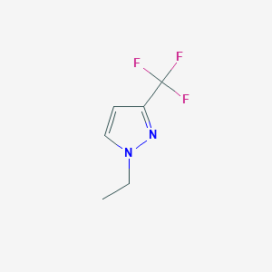 molecular formula C6H7F3N2 B1463163 1-乙基-3-(三氟甲基)吡唑 CAS No. 362640-54-8