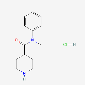molecular formula C13H19ClN2O B1463166 N-methyl-N-phenylpiperidine-4-carboxamide hydrochloride CAS No. 1235440-15-9