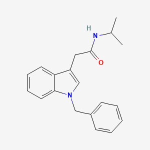 molecular formula C20H22N2O B14631672 2-(1-Benzyl-1H-indol-3-yl)-N-(propan-2-yl)acetamide CAS No. 56999-29-2