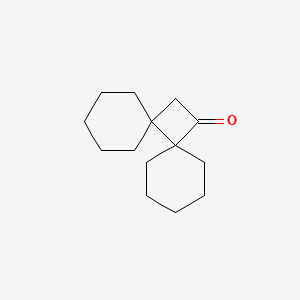 molecular formula C14H22O B14631678 Dispiro[5.0.5~7~.2~6~]tetradecan-13-one CAS No. 57479-50-2