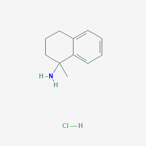 molecular formula C11H16ClN B1463169 1-Methyl-1,2,3,4-tetrahydronaphthalen-1-amine hydrochloride CAS No. 1240528-50-0