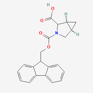 molecular formula C21H19NO4 B1463171 Fmoc-(R,S)-3,4-cis-methanoproline CAS No. 1820598-59-1